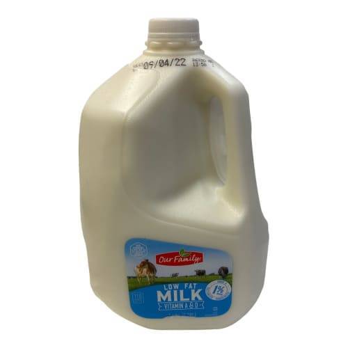 Our Family 1% Lowfat Milk (128 oz)