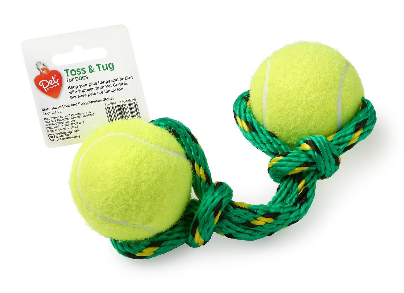 Pet Central Rope Ball Toy