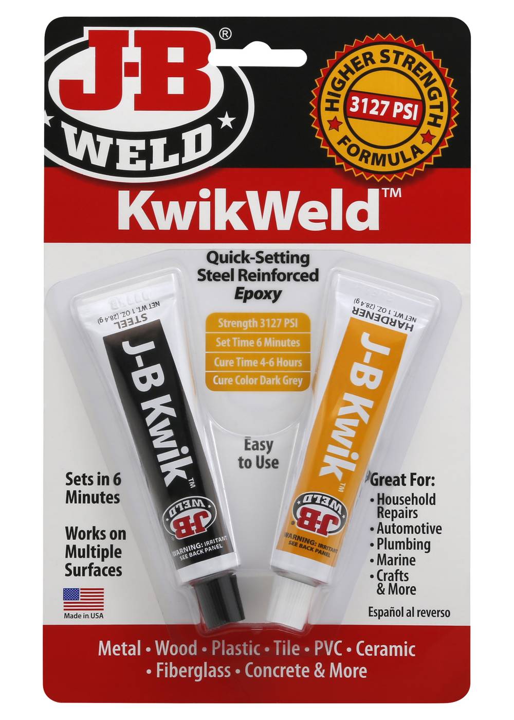 J-B Weld Kwikweld Adhesives Higher Strength Formula