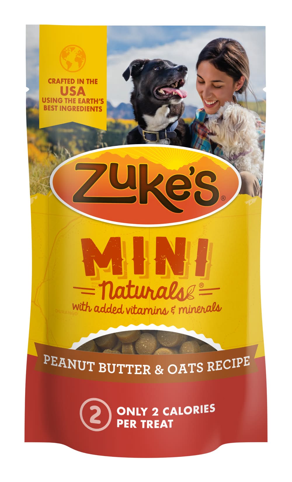 Zuke's Real Peanut Butter Oats Recipe For Dogs Of All Sizes (3 oz)