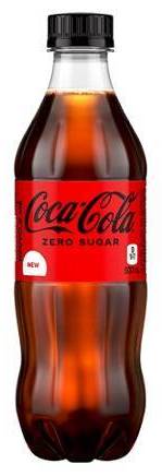 Coca-Cola Zero Sugar Calorie Free Cola Soda (500 ml)