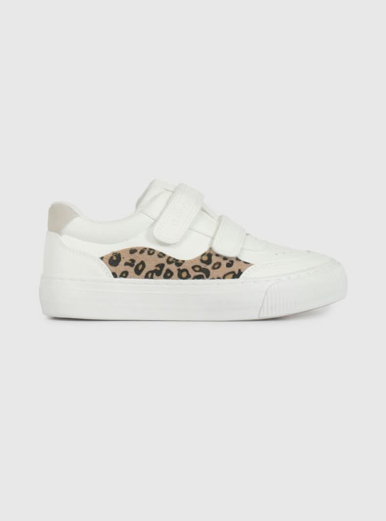 Colloky Zapatilla Urbana Animal Print Dos Velcro Niña blanco 34