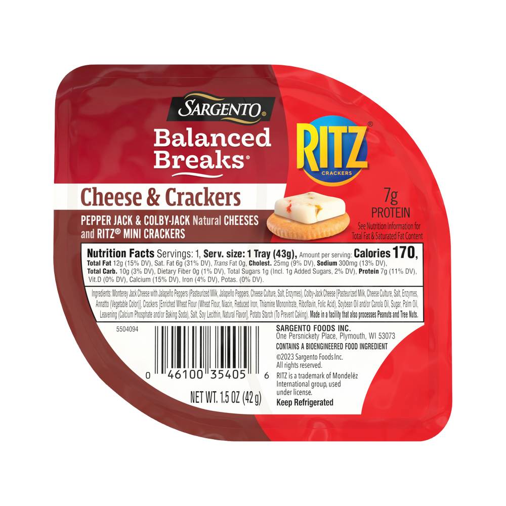 Sargento Balanced Breaks Cheese and Ritz Cracker (1.5 oz)