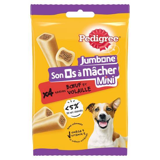 Pedigree son os à mâcher recompenses pour petit chien, 4 pcs