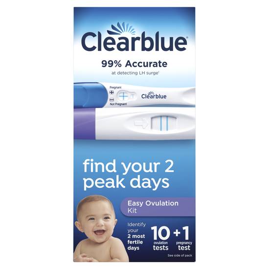 Clearblue Ovulation Complete Starter Kit - 10 Ovulation Tests and 1 Pregnancy Test
