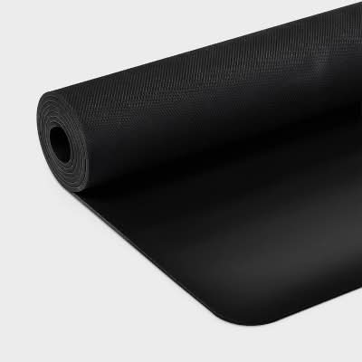 All In Motion Rubber Yoga Mat, 5 mm, Gray