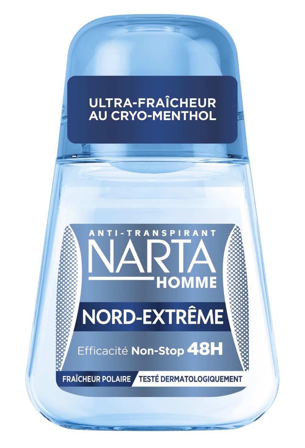 Narta - Homme anti-transpirant à bille nord-extrême 48h, fraîcheur polaire, male (50ml)
