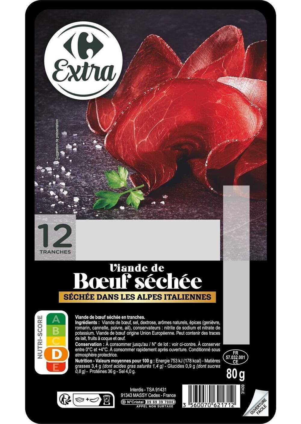 Carrefour Extra - Viande de bœuf séchée (12)
