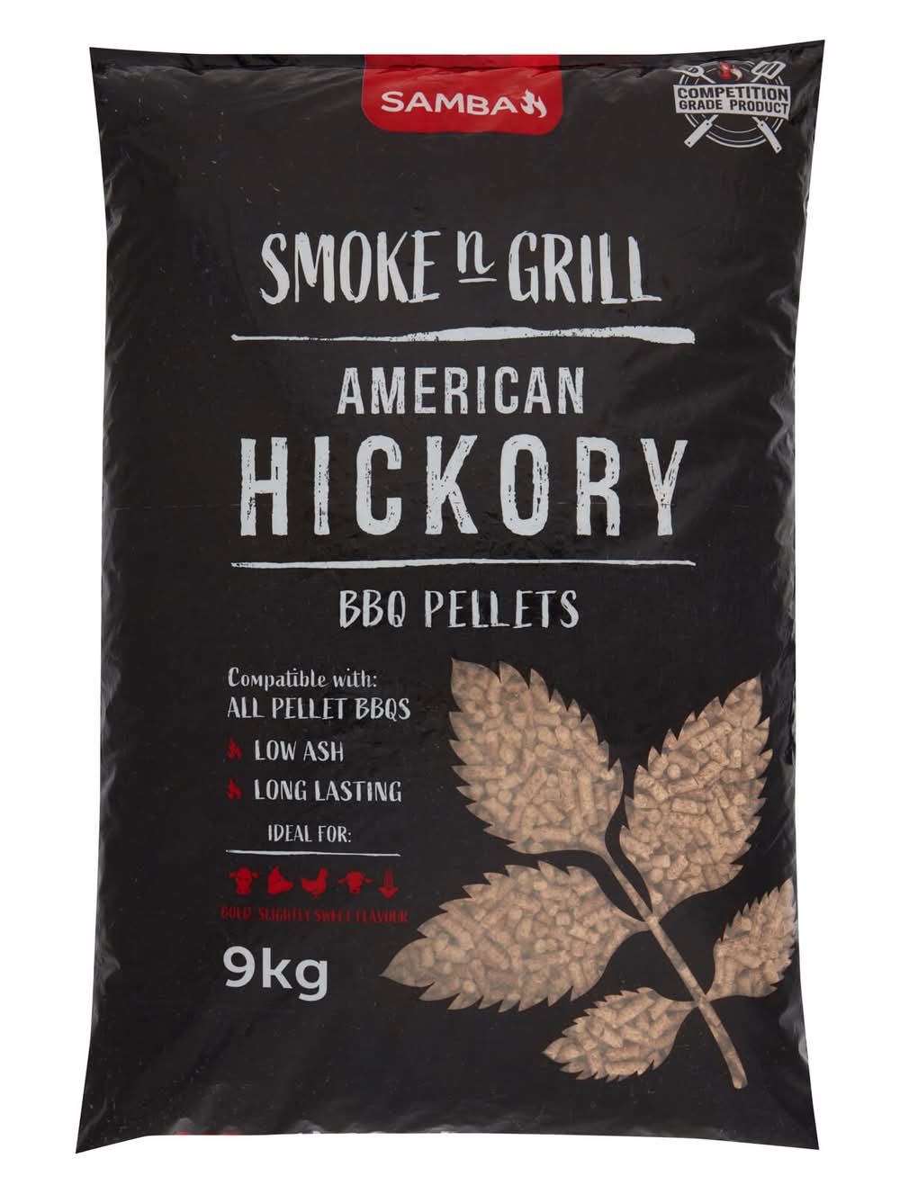 Samba 9kg Smoke'n'Grill Hickory Pellets