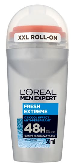 L'Oréal Men, Fresh Extreme 48h Roll on Anti-Perspirant Deodorant (50ml)