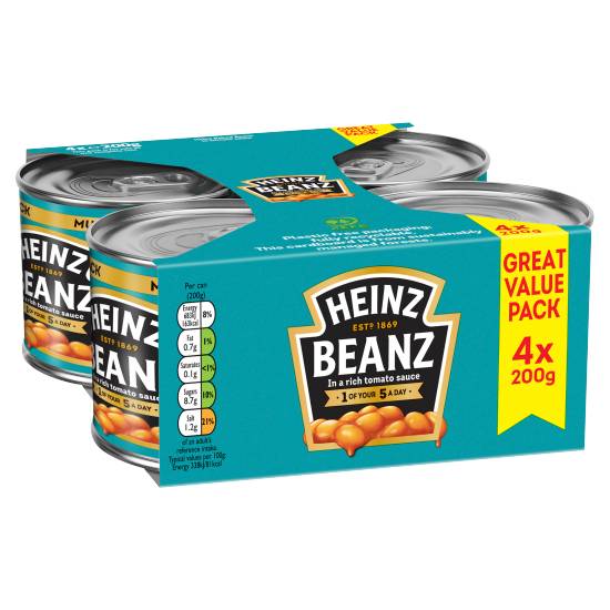 Heinz Baked Beans in a Rich Tomato Sauce (4 ct)
