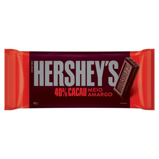 Hershey's chocolate 40% cacau meio amargo (82 g)