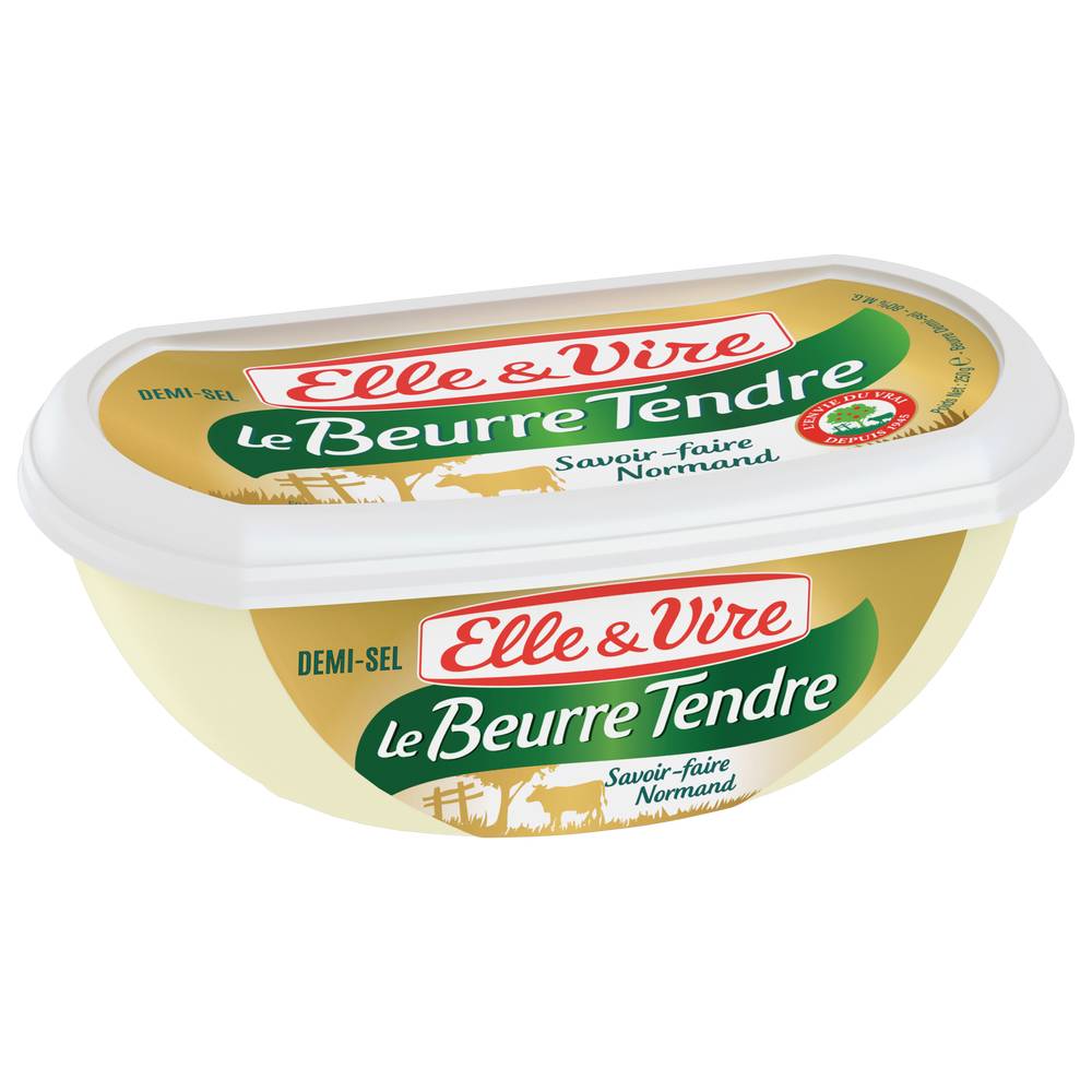 Elle & Vire - Beurre tendre demi sel (250g)