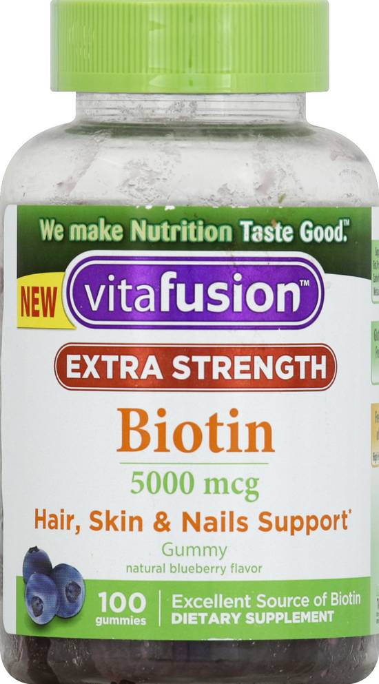 Vitafusion Extra Strength Biotin Gummy Vitamins (100 ct)