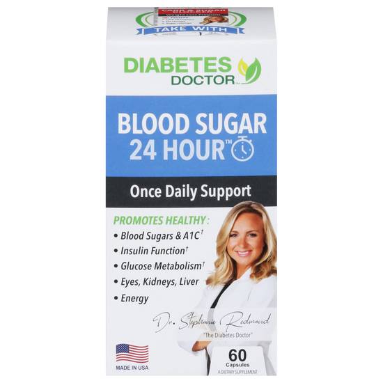 Diabetes Doctor Blood Sugar 24 Hour Daily Support (60 ct)