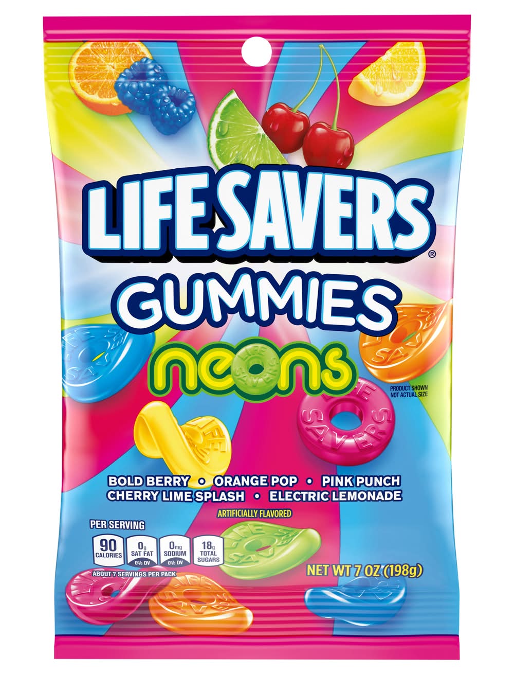 Life Savers Neons Gummies Candy (7 oz)