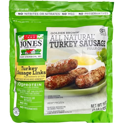 Jones Dairy Farm Fully Cooked Turkey Sausage Links