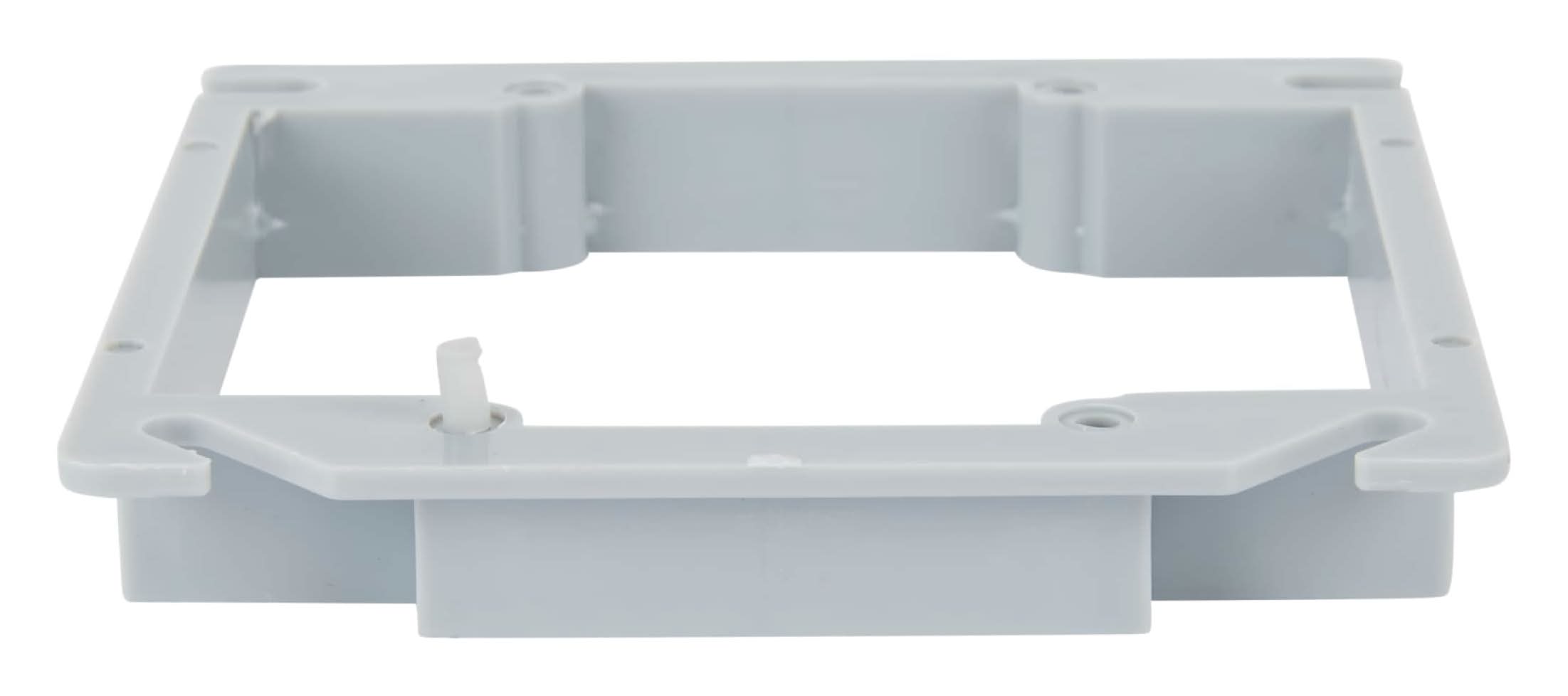 CANTEX 2 -Gang PVC New work Box extender Electrical Box