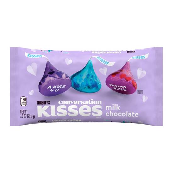 Order HERSHEY'S KISSES Milk Chocolate Conversation Candy, Valentine's Day, 7.8 oz food online from CVS store, VIENNA on bringmethat.com