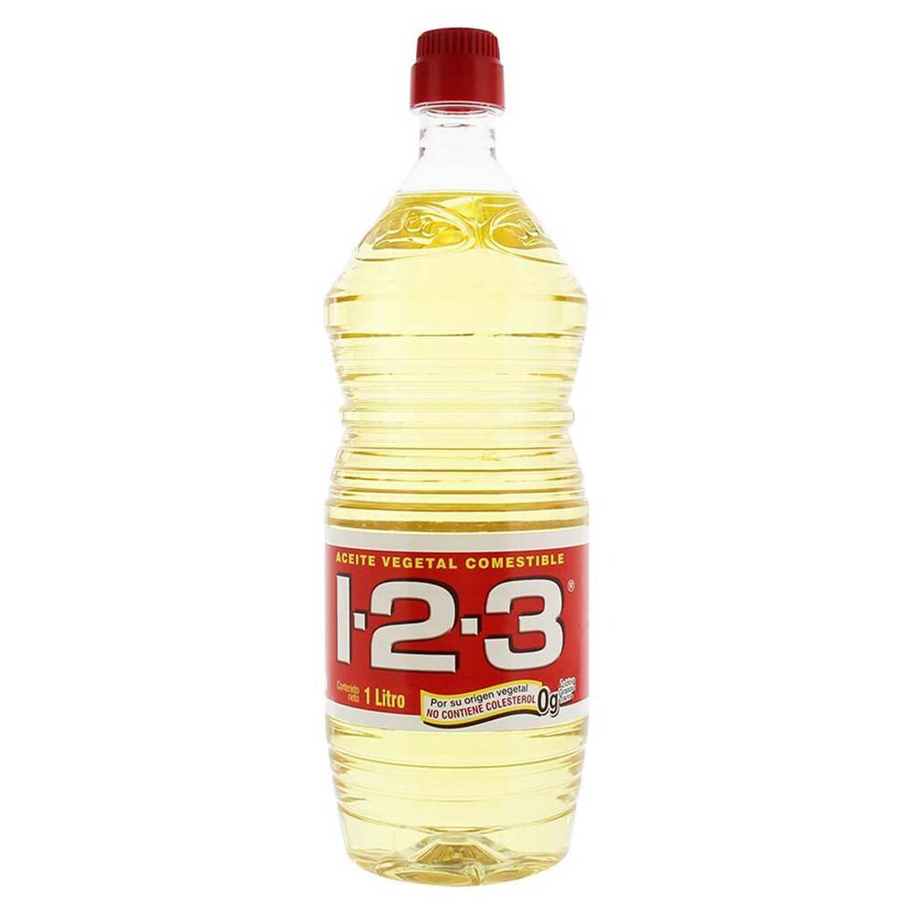 1-2-3 · Aceite vegetal comestible (1 L)