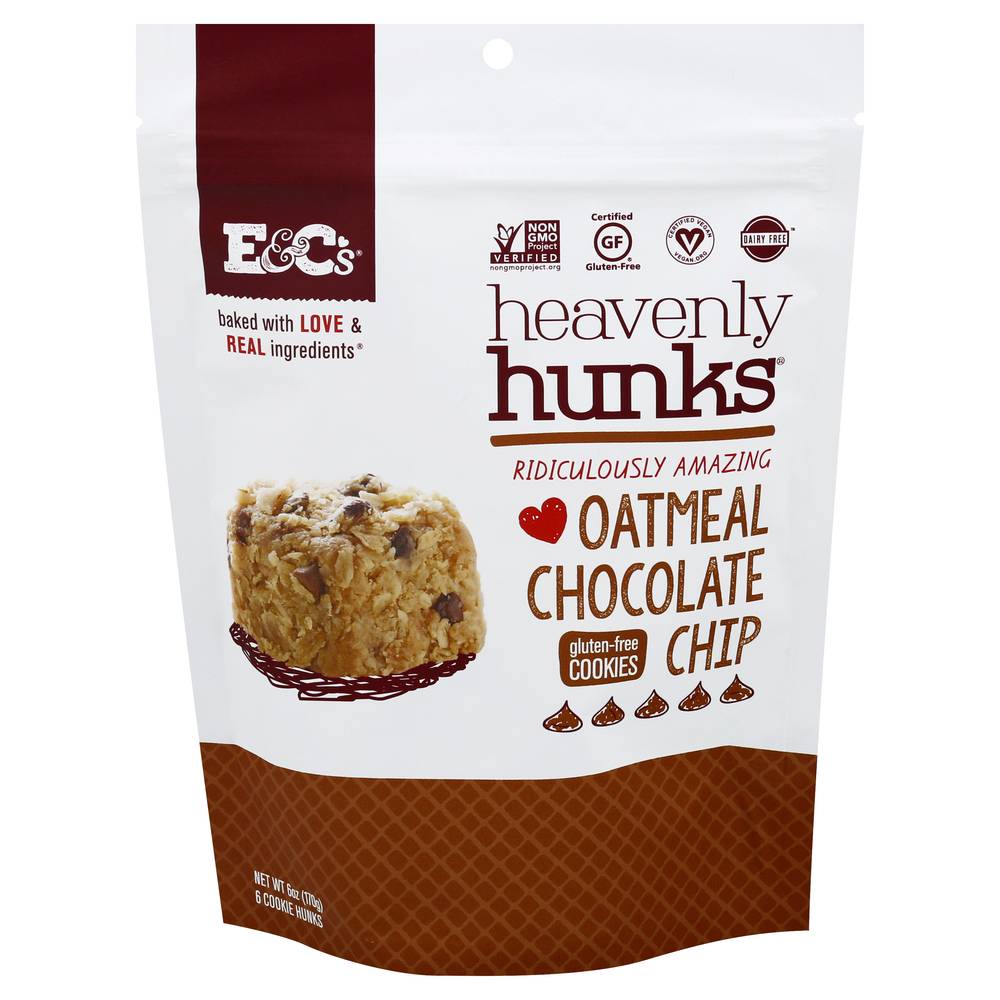 E&C's Heavenly Hunks Oatmeal Chocolate Chip Cookies (6 oz)