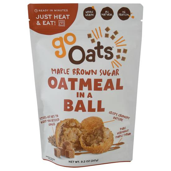Go Oats Maple Brown Sugar Oatmeal in a Ball (9.2 oz)