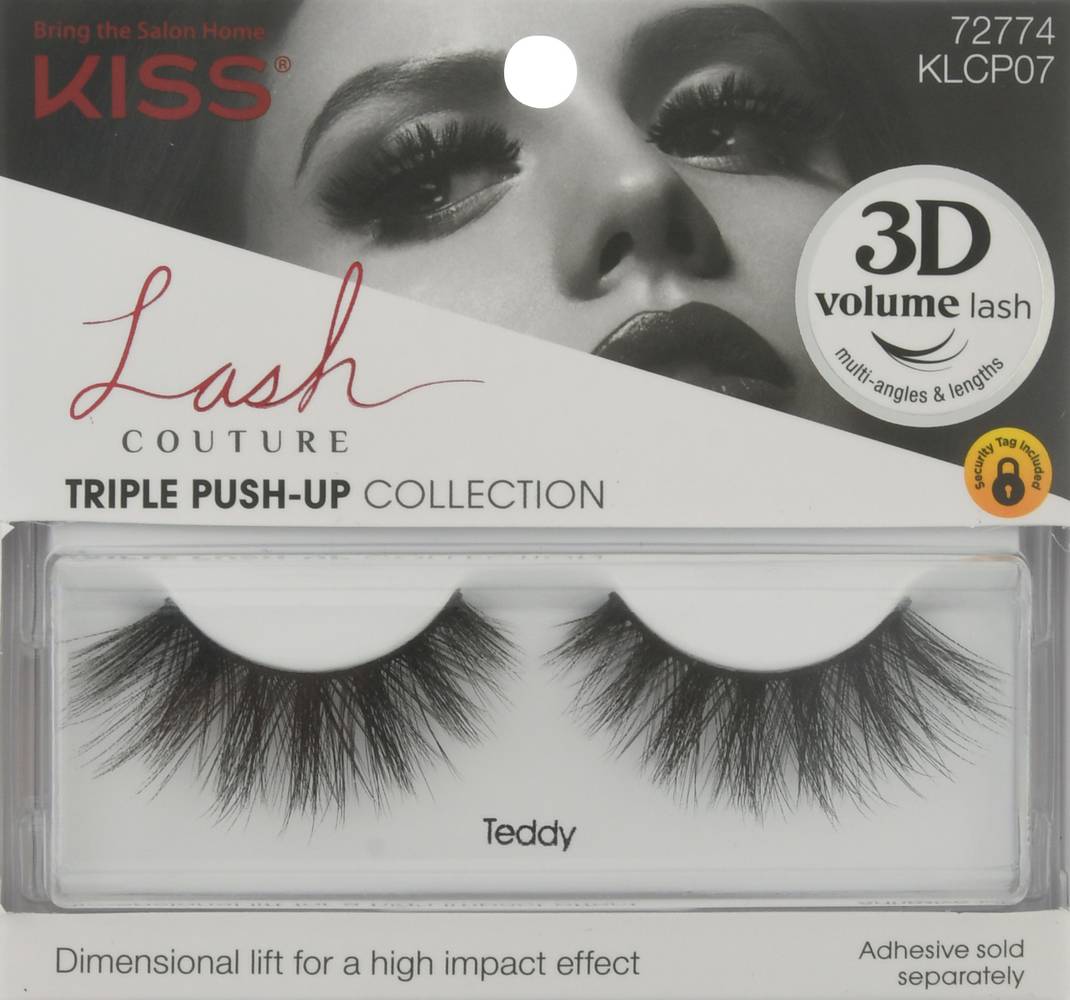KISS Teddy Triple Push-Up Collection Couture False Eyelashes (0.6 oz)