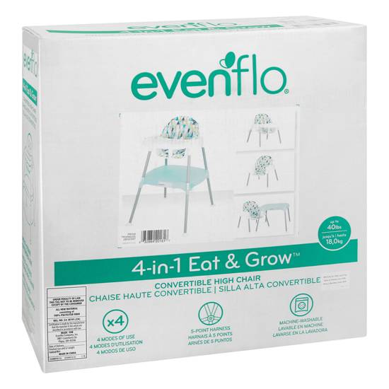 Evenflo 4-in-1 Eat and Grow Convertible High Chair