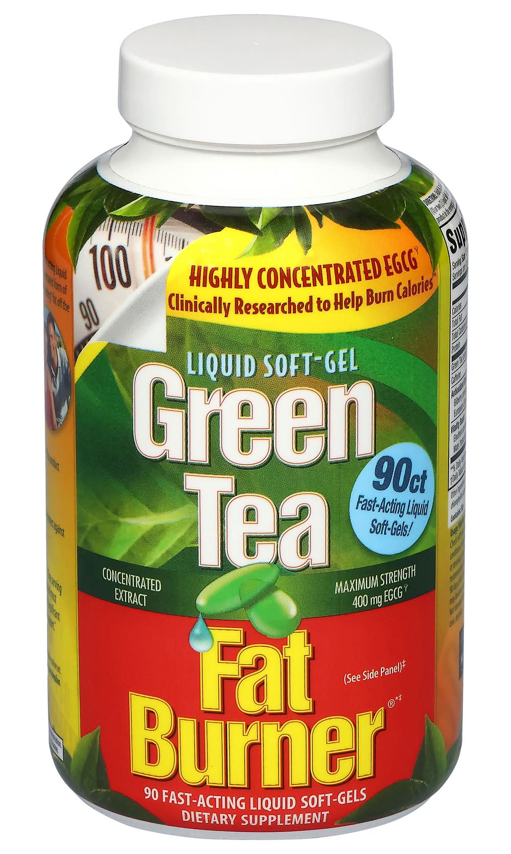 Applied Nutrition Green Tea Fat Burner Maximum Strength 400mg Liquid Softgels (6.4 oz)