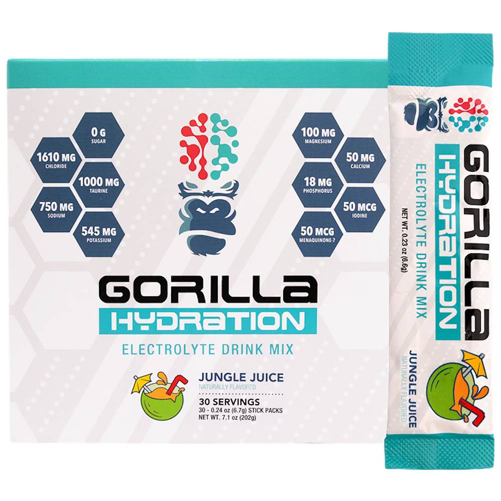 Gorilla Hydration Electrolyte Drink Mix (7.1 oz) (30 ct)