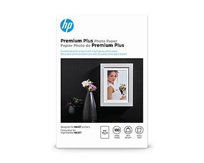 Hp Premium Plus Photo Paper For Inkjet Printers (100 ct)