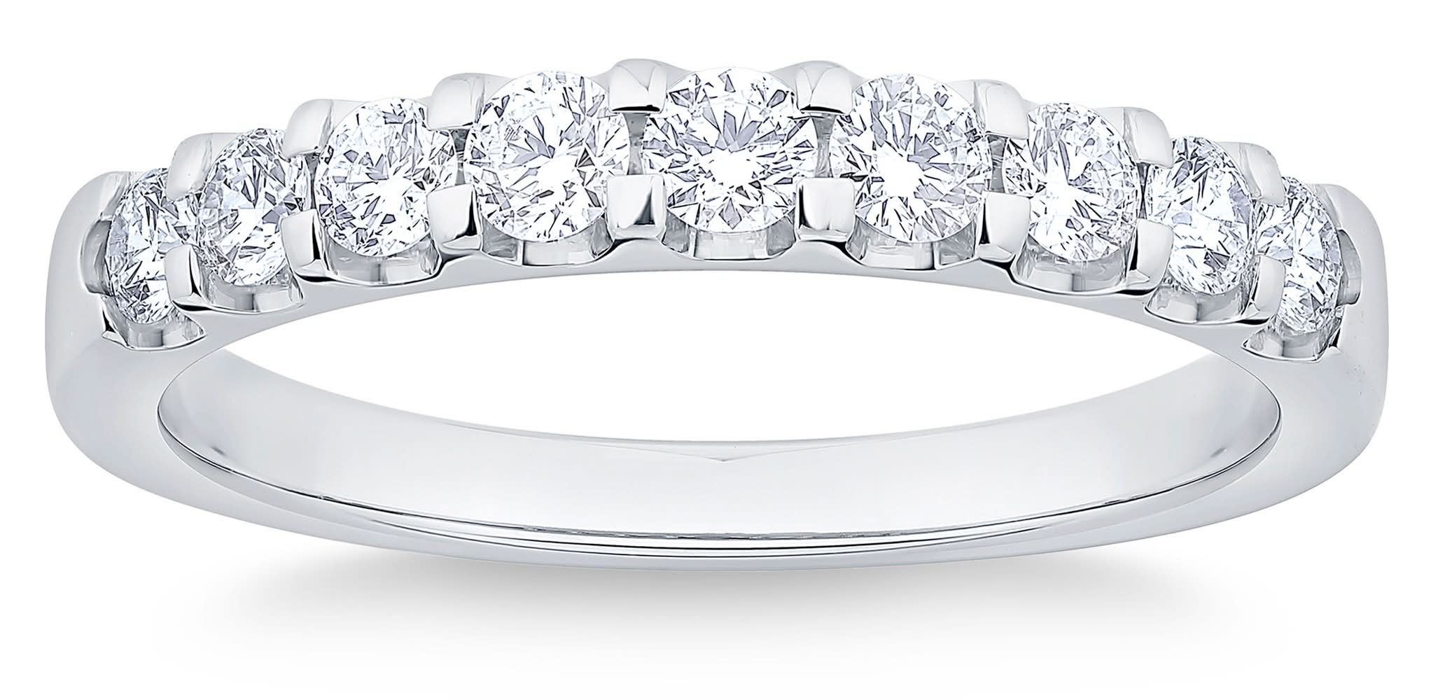 Jonc À Diamants Ronds Taille Brillant (0,50 Ct), Grandeur 7 / Round Brilliant Diamond Wedding Band (0.50 Ctw), Size 7