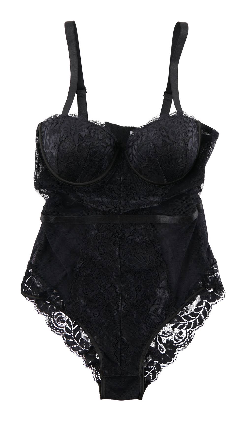 Nuisette coussinée Carisma pour femmes (TG, Anthracite) / Carisma Women's Padded Babydoll (XL, Anthracite)