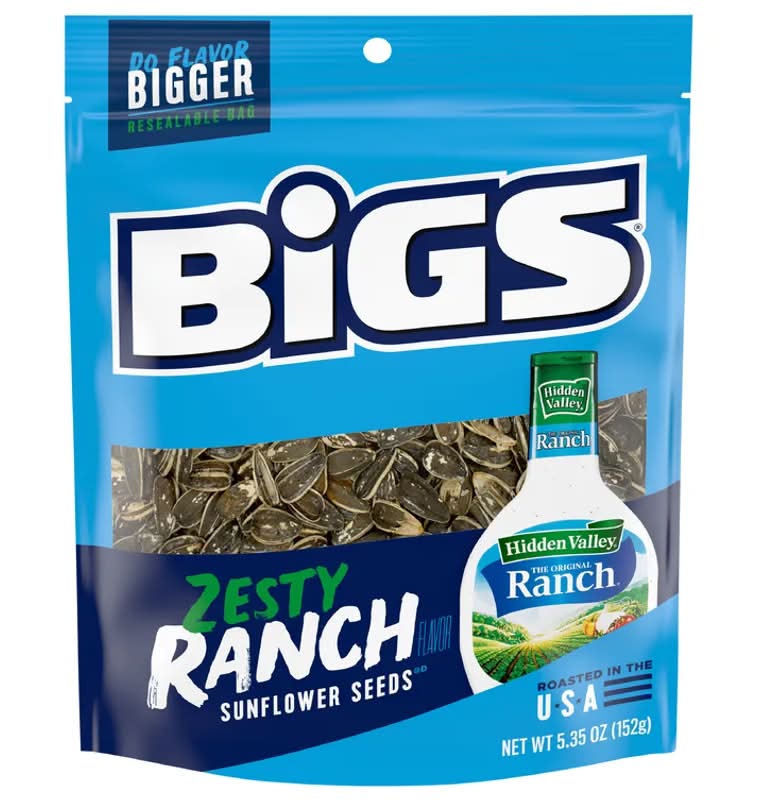 Bigs Sunflower Seeds Hidden Valley Zesty Ranch