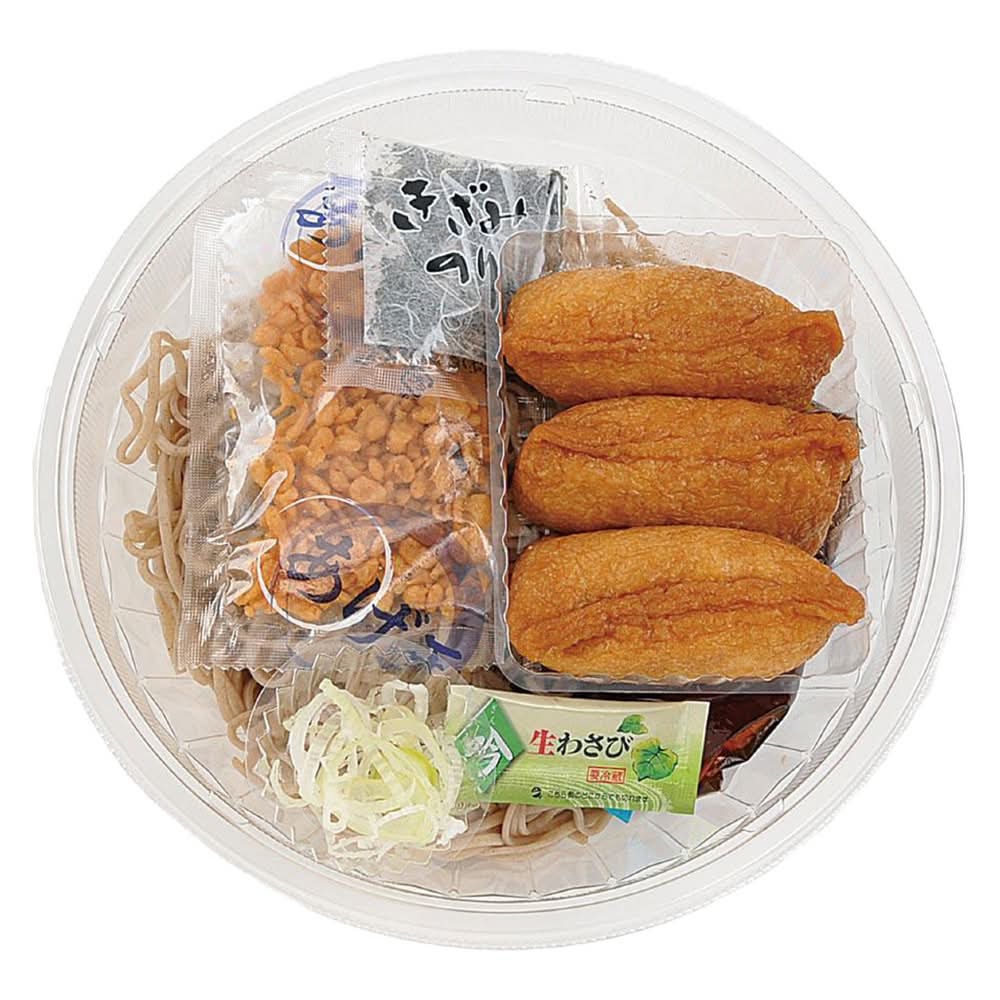 ◎冷しぶっかけそば稲荷３個入