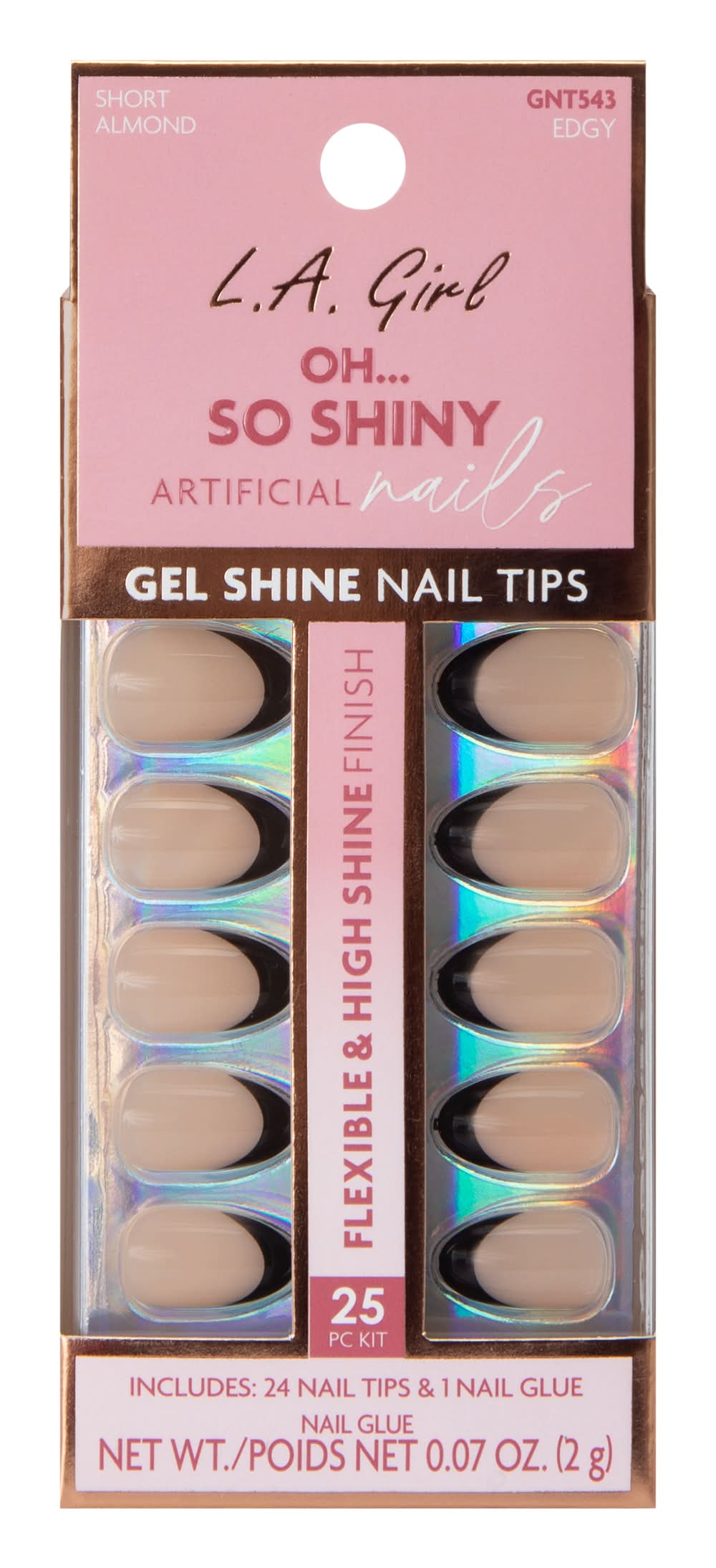 Oh... So Shiny Artificial Nails Edgy Kit 25-Pcs