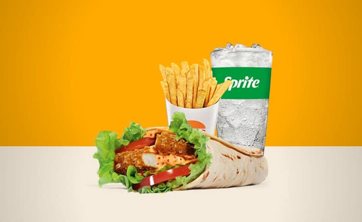 Menu Spicy Crispy Chicken Wrap