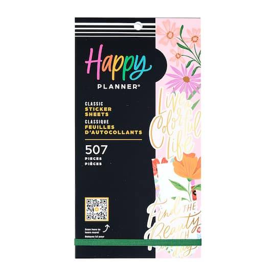 The Classic Happy Planner Blooming Bouquet Sticker Book