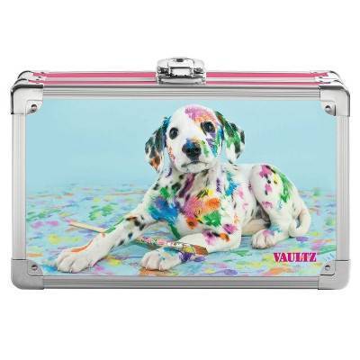 Metal Pencil Box Sparkle Painted Puppy - Vaultz