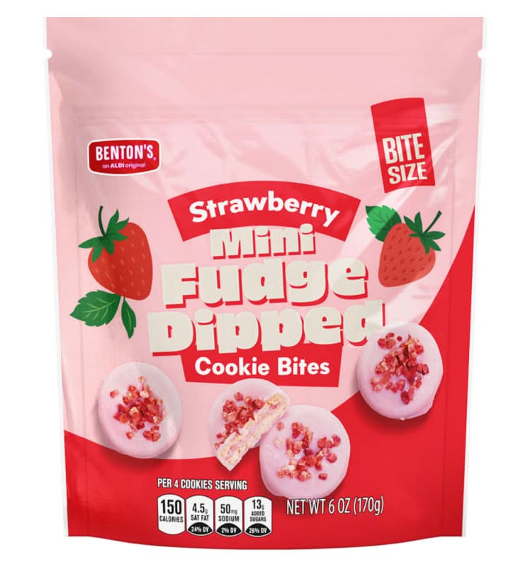 Benton's Stawberry Mini Dipped Sandwich Cremes