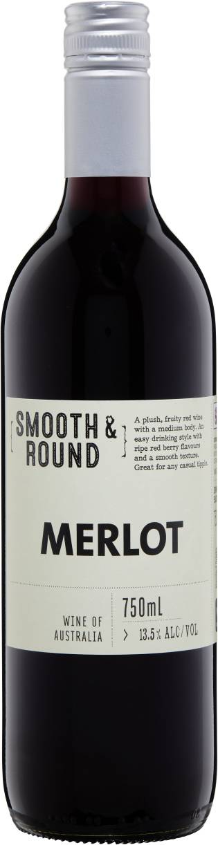 Cleanskin Smooth & Round SEA Merlot 750ml