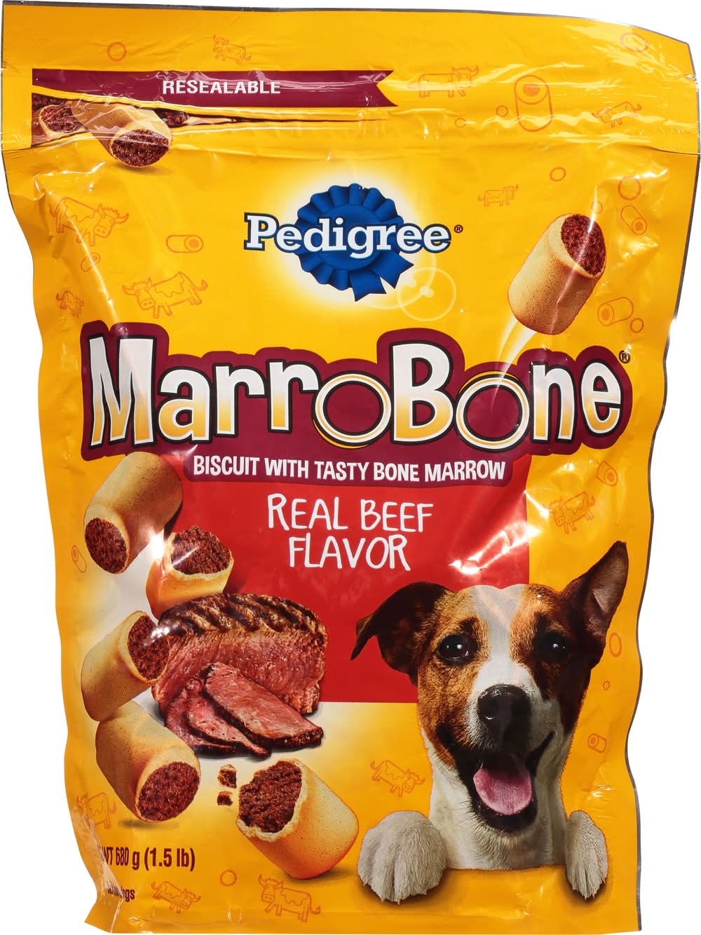 Pedigree Marrobone Biscuit With Tasty Bone Marrow Dog Treats, Beef (1.5 lbs)