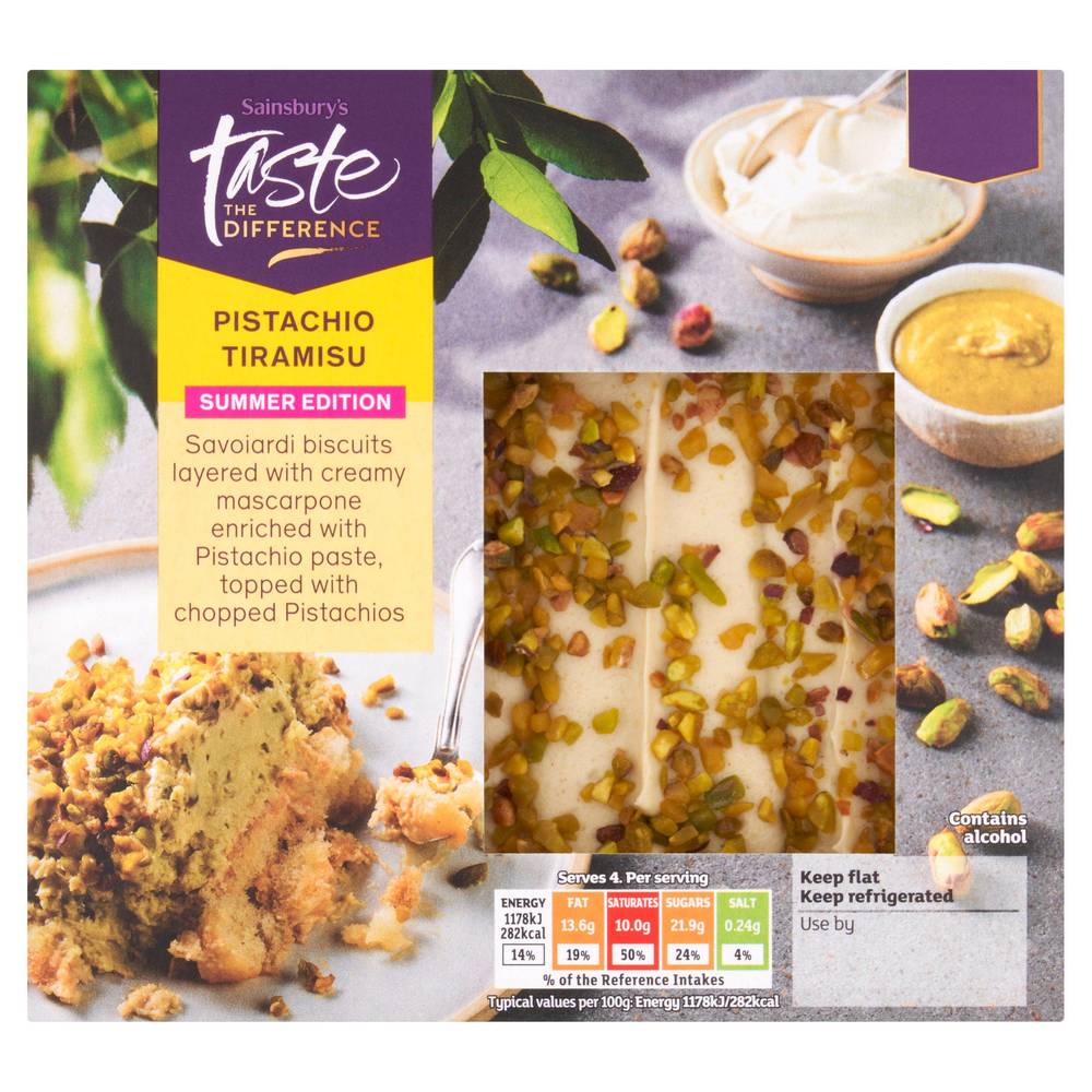 Sainsbury's Pistachio Tiramisu Summer Edition, Taste the Difference 400g