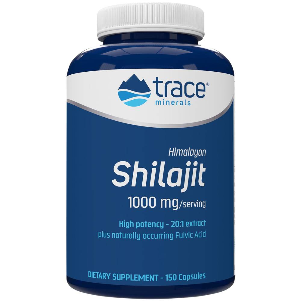 Trace Minerals Himalayan Shilajit 1,000 mg Capsules (150 ct)