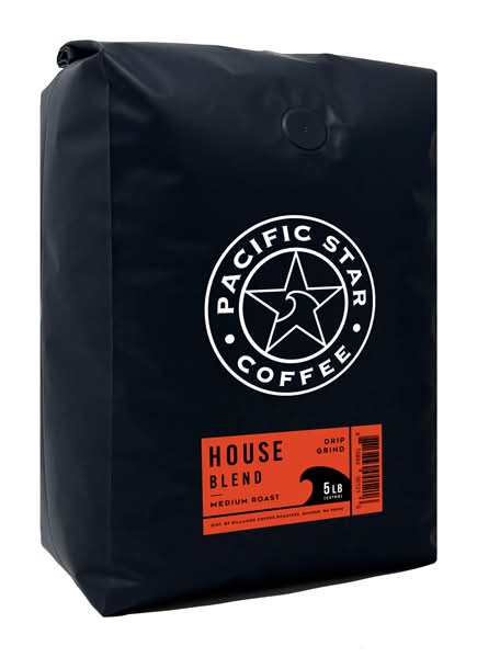 Pacifica Pacific Star House Blend Ground Coffee (5 lbs)