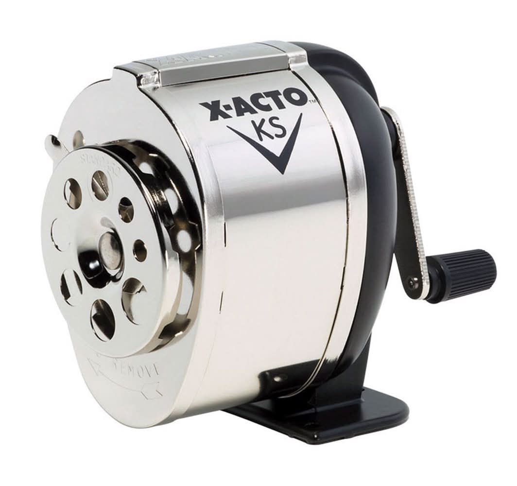 X-Acto Ks Silver Manual Pencil Sharpener