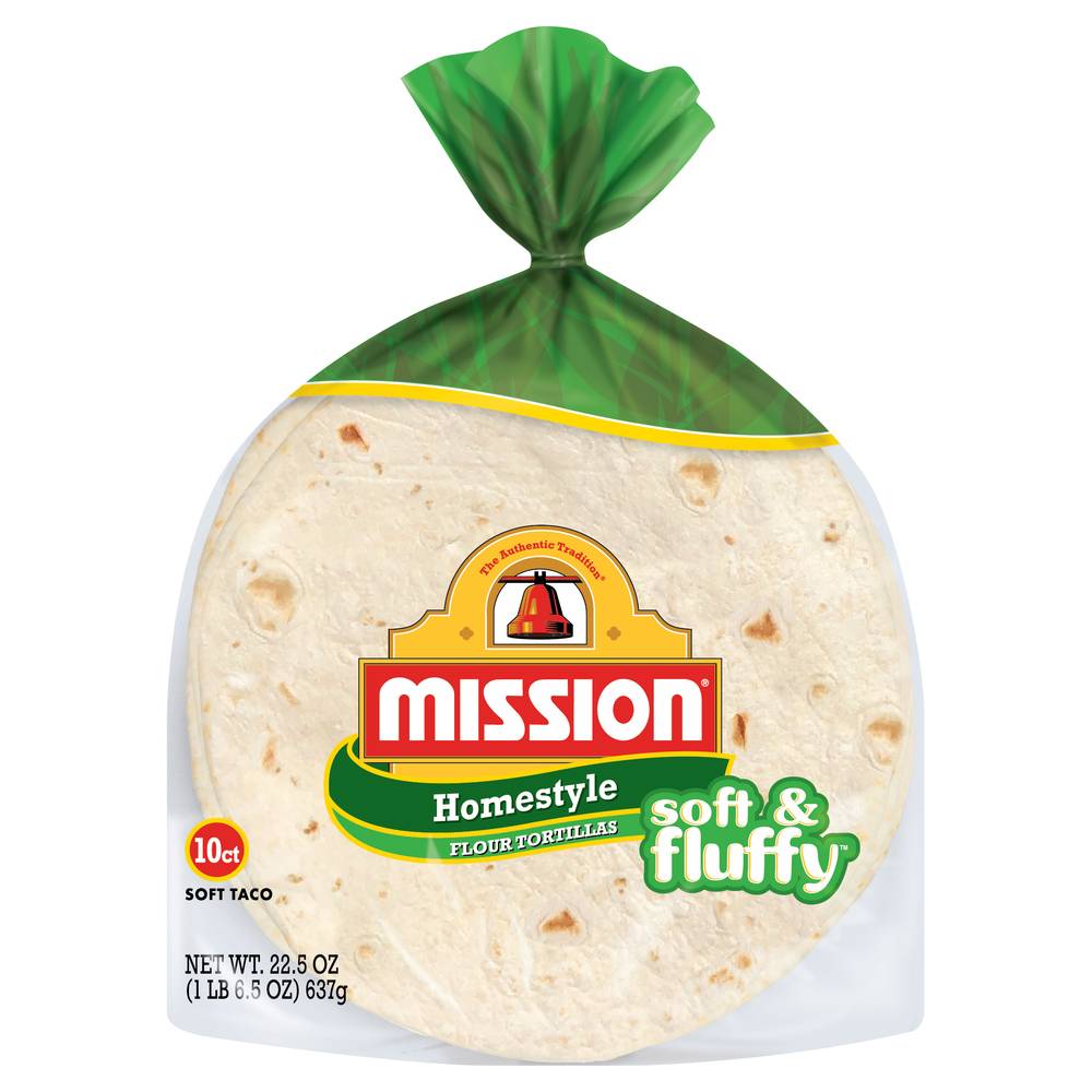 Mission Soft & Fluffy Homestyle Flour Tortillas (1.41 lbs)