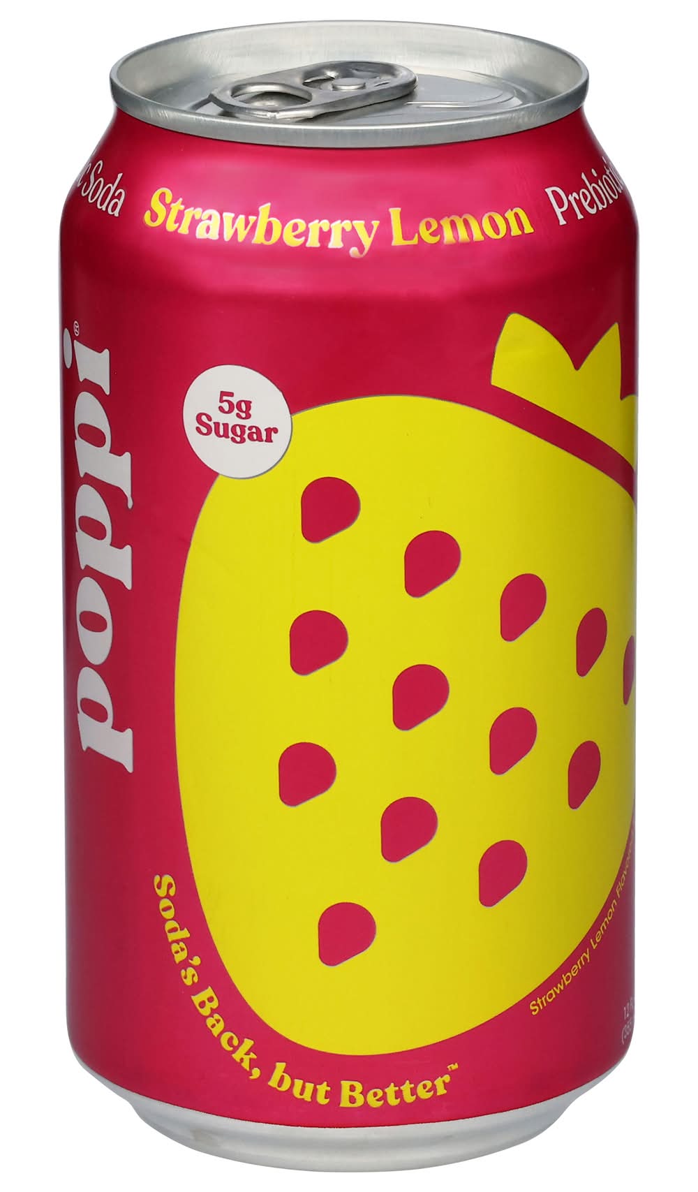 poppi Prebiotic Soda, Strawberry-Lemon (12 fl oz)