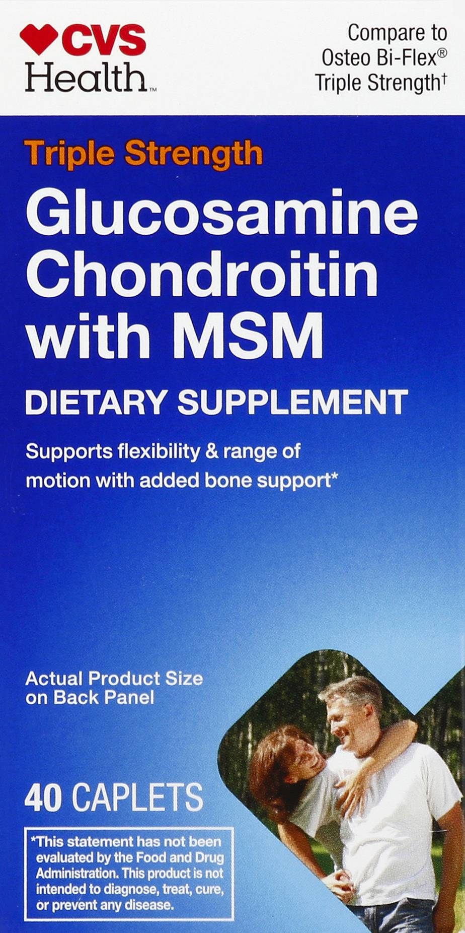 CVS Health Glucosamine Chondroitin With Msm (40 ct)