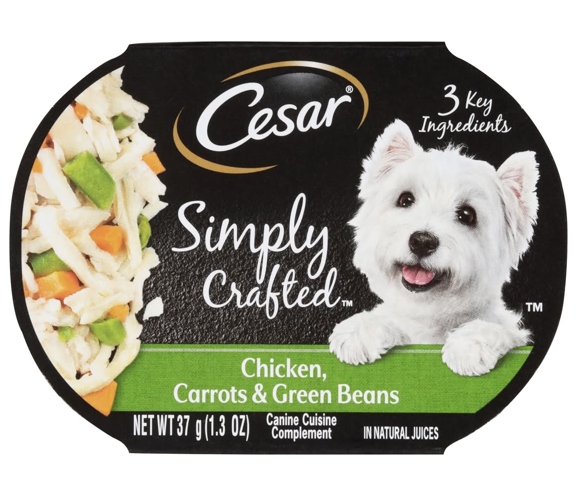 Cesar Simply Crafted Chicken Carrots & Green Beans Dog Food (1.3 oz)